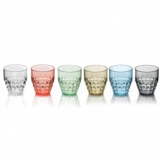 Ποτήρια Νερού - Αναψυκτικού Tiffany Σετ 6τμχ 350ml Χρωματιστά Guzzini