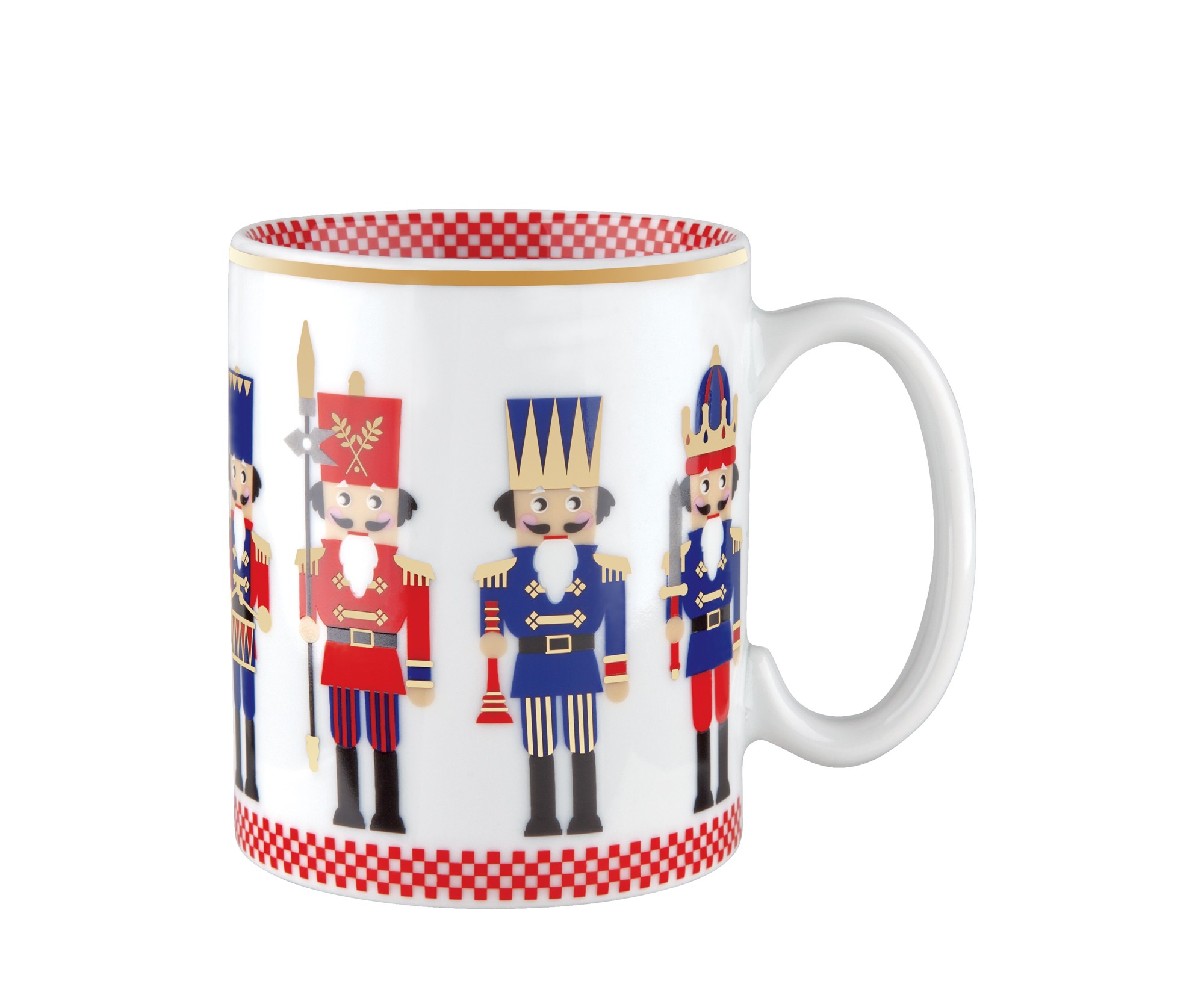 Κούπα Πορσελάνης Χριστουγεννιάτικη Nutcracker 400ml Ionia