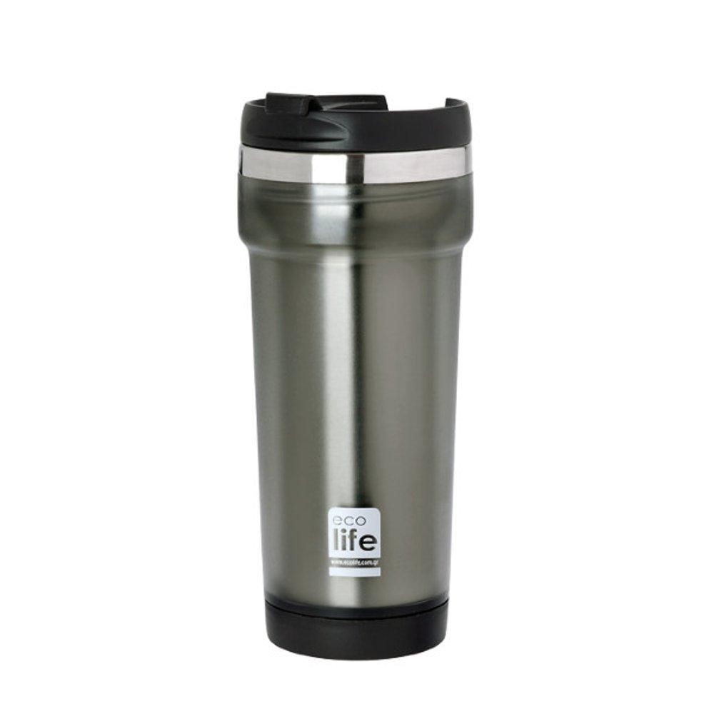 Θερμός Ποτήρι EcoLife Ανοξείδωτο Mug Grey 420ml