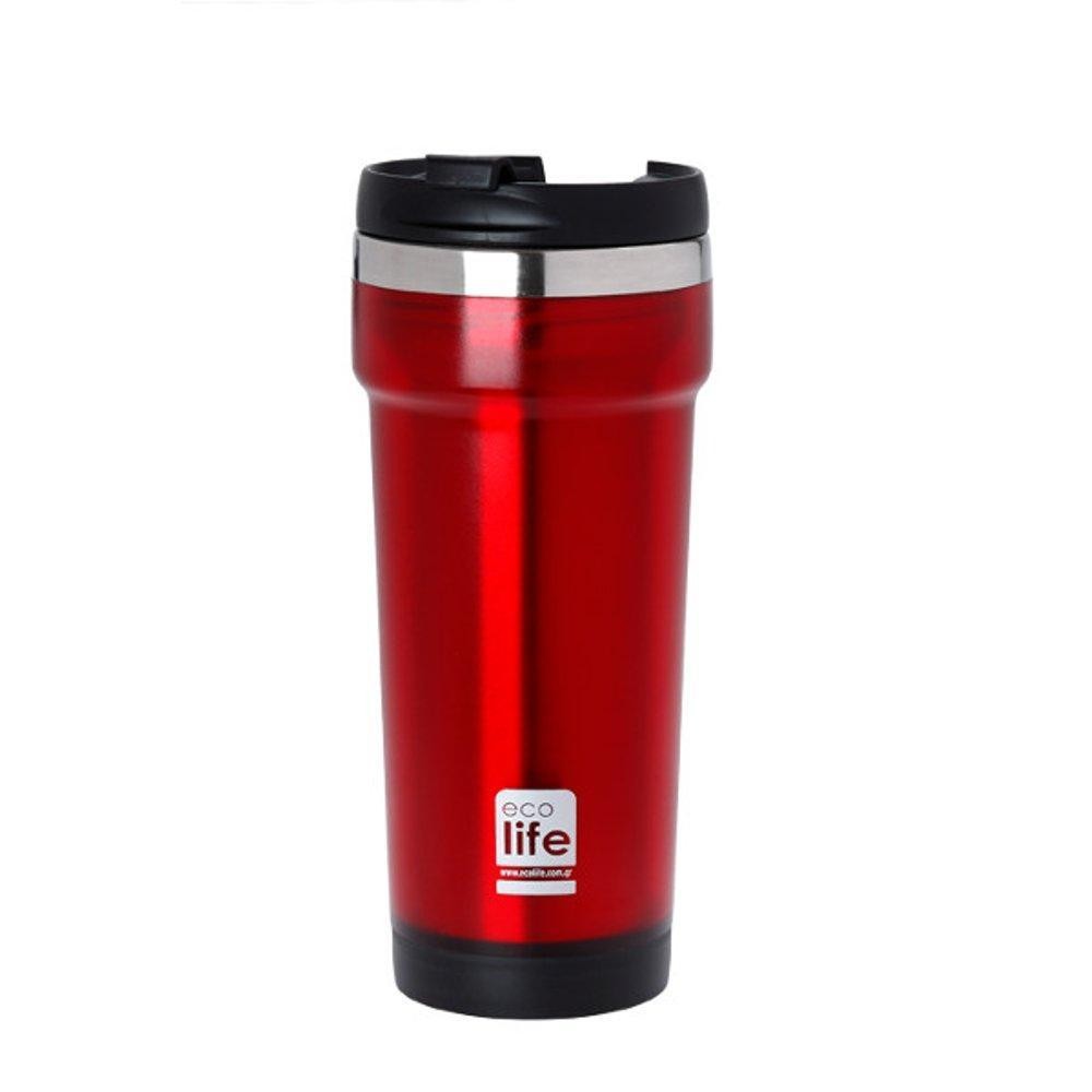 Θερμός Ποτήρι EcoLife Ανοξείδωτο Mug Red 420ml