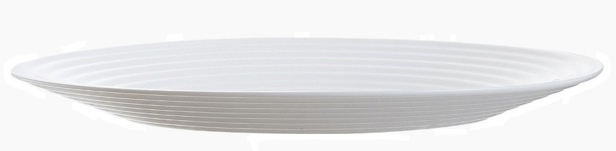 Πιατέλα Οβάλ Γυάλινη Harena 33cm Luminarc Λευκή