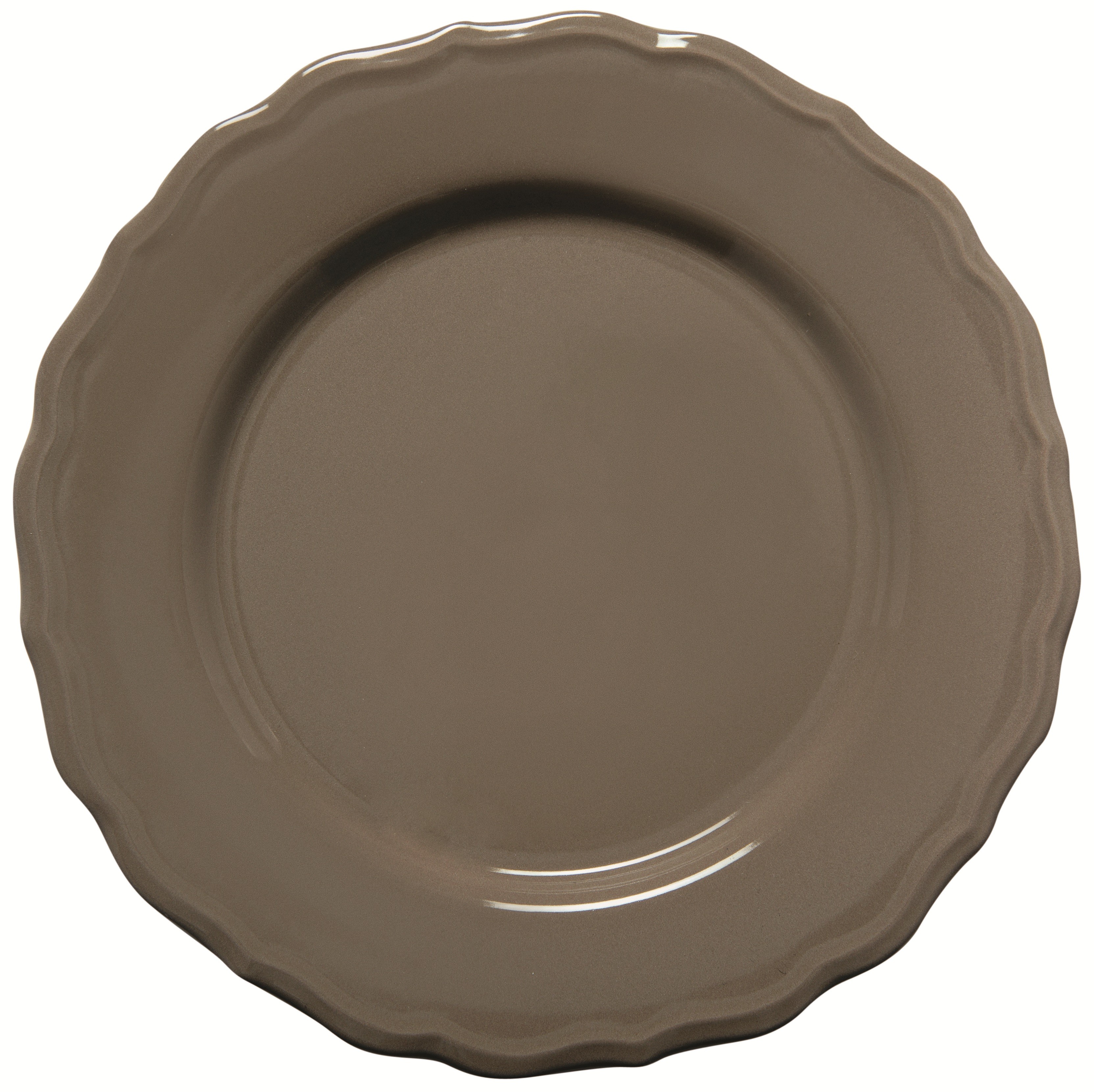 Happy Ware Πιάτο Κεραμικό Ρηχό 28cm Καφέ Juliet