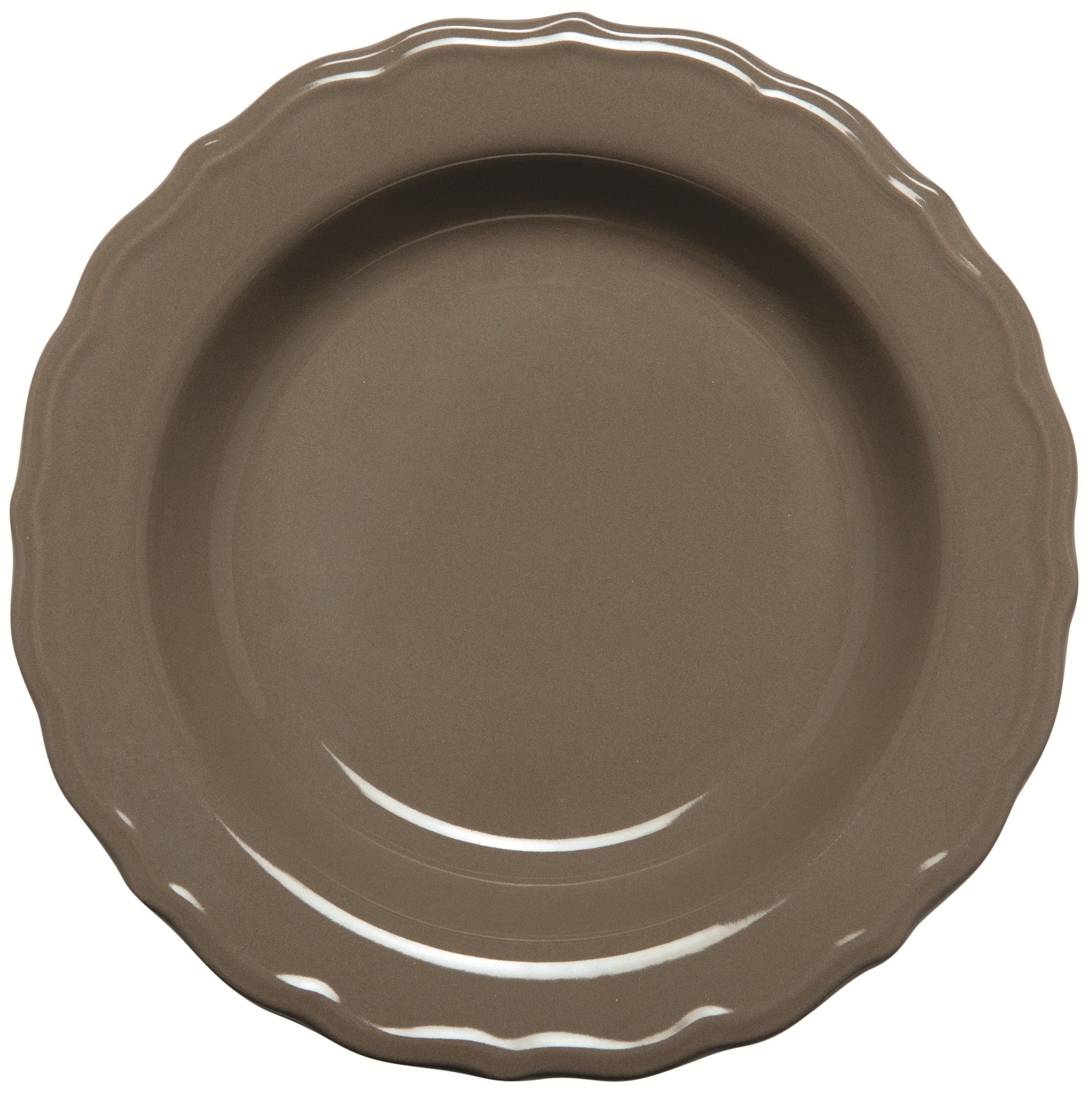 Happy Ware Πιάτο Κεραμικό Βαθύ 23cm Καφέ Juliet
