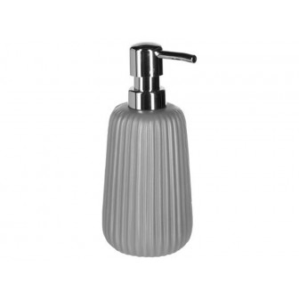 Dispencer Θήκη Για Κρεμοσάπουνο Κεραμικό Stripes Grey Dispencer Θήκη Για Κρεμοσάπουνο Κεραμικό Stripes Grey