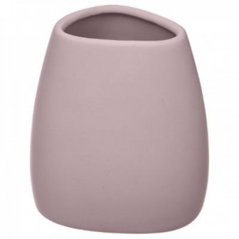 Θήκη Για Οδοντόβουρτσες Κεραμική Βότσαλο PInk Mat Θήκη Για Οδοντόβουρτσες Κεραμική Βότσαλο PInk Mat