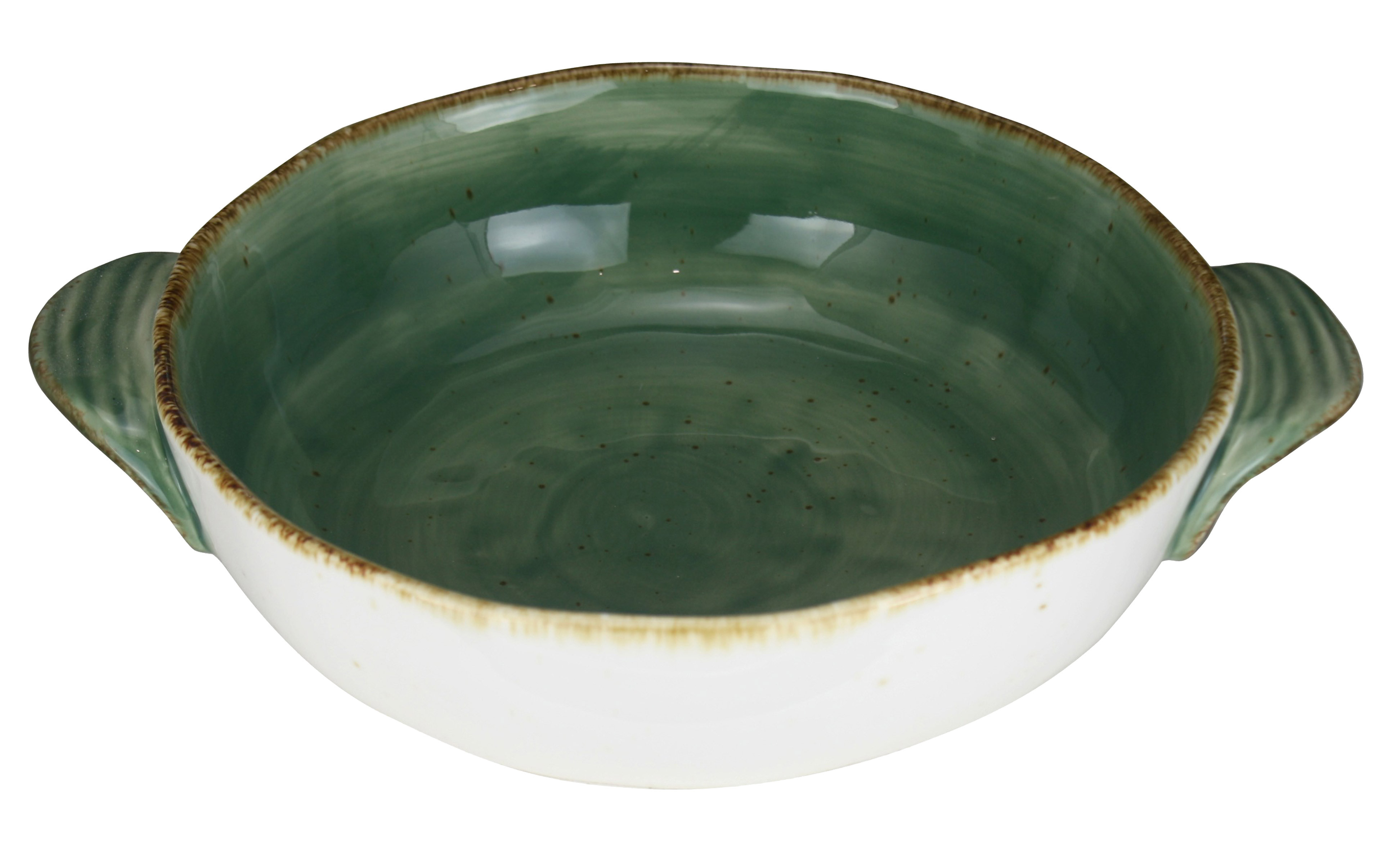Ταψί Πυρίμαχο Country Στρογγυλό Πράσινο 31cm Marva Home