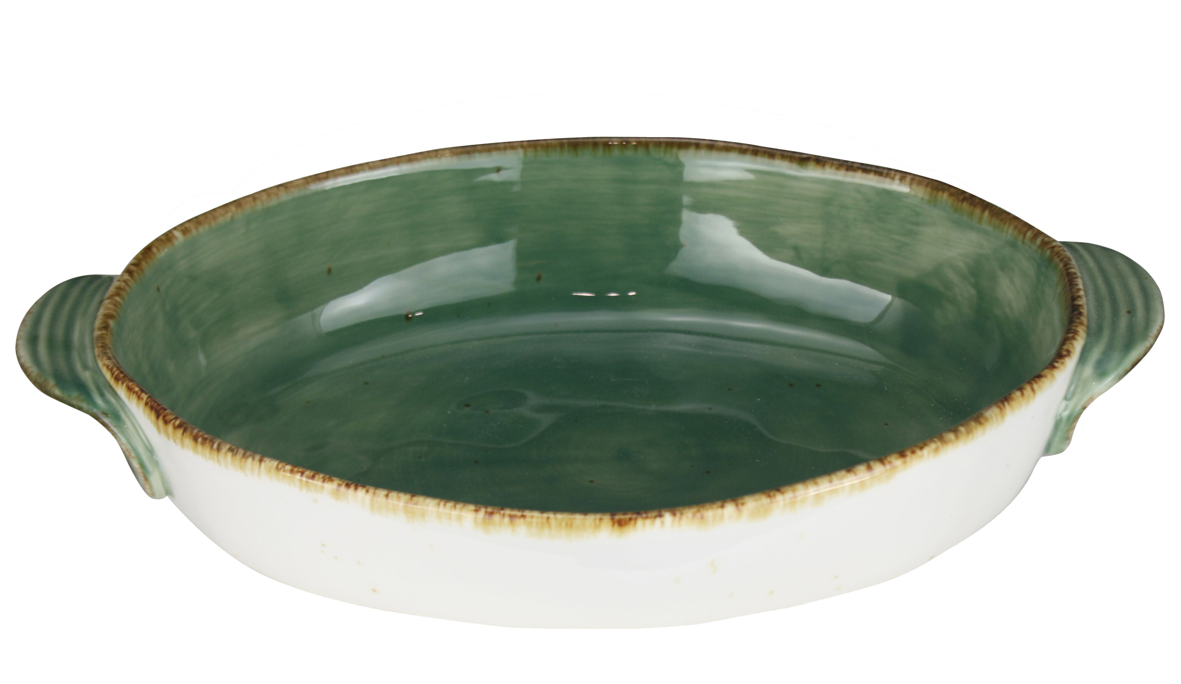 Ταψί Πυρίμαχο Country Οβάλ Πράσινο 33cm Marva Home