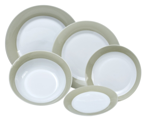 Σερβίτσιο Φαγητού Elipsis Green 20τμχ.Fashion Home