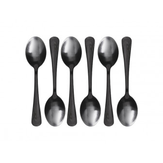 Κουταλάκια Γλυκού Black Σετ 6Τμχ Sacret de Gourmet Κουταλάκια Γλυκού Black Σετ 6Τμχ Sacret de Gourmet