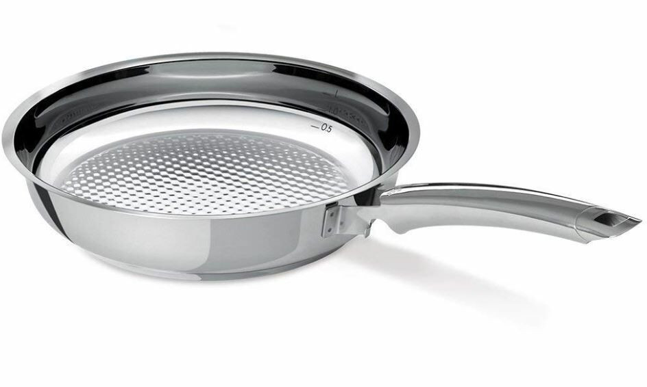 Τηγάνι Ανοξείδωτο Crispy Steelux Premium 28cm Fissler