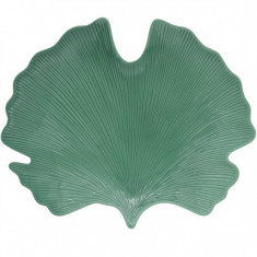 Πιατέλα Πορσελάνης Leaves Πράσινη R2S 35cm
