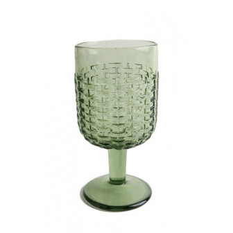 Ποτήρι Κρασιού Rattan Green 250ml Marva Home Ποτήρι Κρασιού Rattan Green 250ml Marva Home
