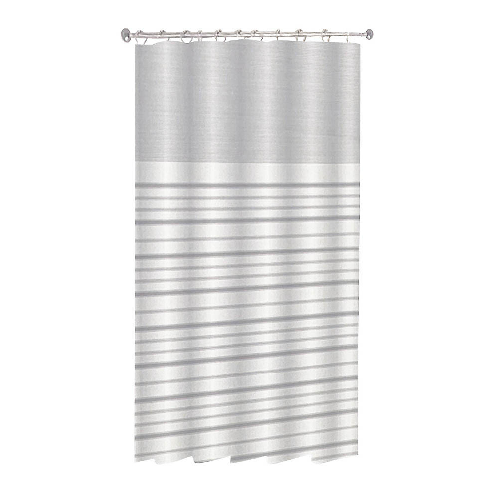 Κουρτίνα Μπάνιου Stripes Υφασμάτινη 180x180cm