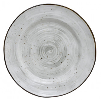 Πιατέλα Στρογγυλή 30cm New Bone China Country Grey Πιατέλα Στρογγυλή 30cm New Bone China Country Grey