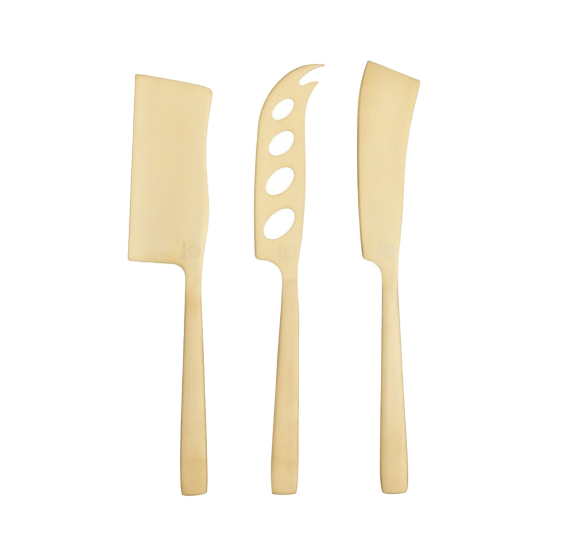 Σετ Μαχαίρια Τυριών 3τμχ. Artesa Brass By Kitchencraft