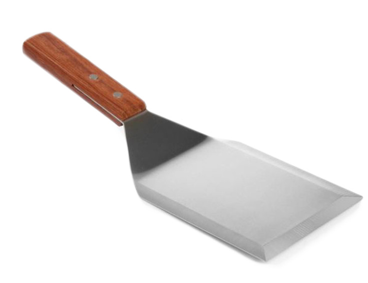 Σπάτουλα Γυρίσματος Με Ξύλινη Λαβή 14cm Hendi