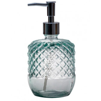 Dispencer Θήκη Για Κρεμοσάπουνο Γυάλινο Diamond Clear Dispencer Θήκη Για Κρεμοσάπουνο Γυάλινο Diamond Clear