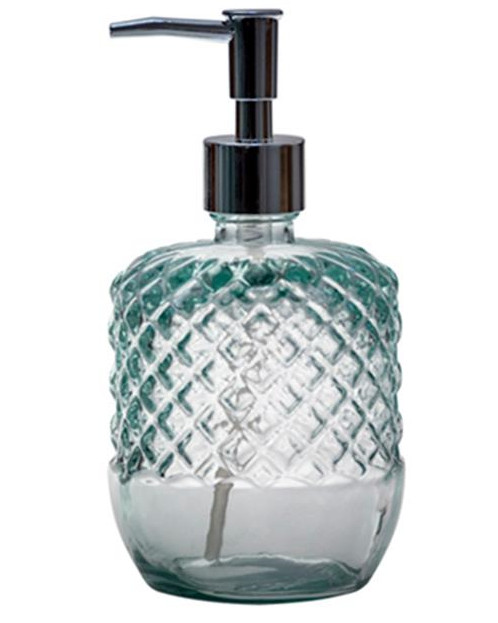 Dispencer Θήκη Για Κρεμοσάπουνο Γυάλινο Diamond Clear
