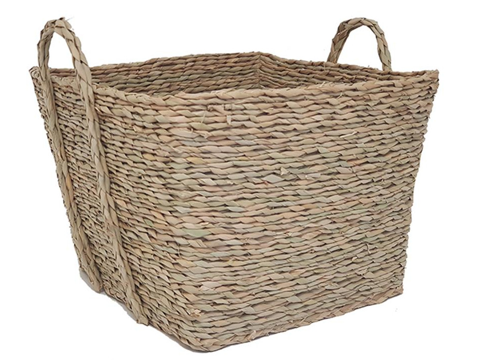 Καλάθι ψάθινο Seagrass Τετράγωνο 40cm