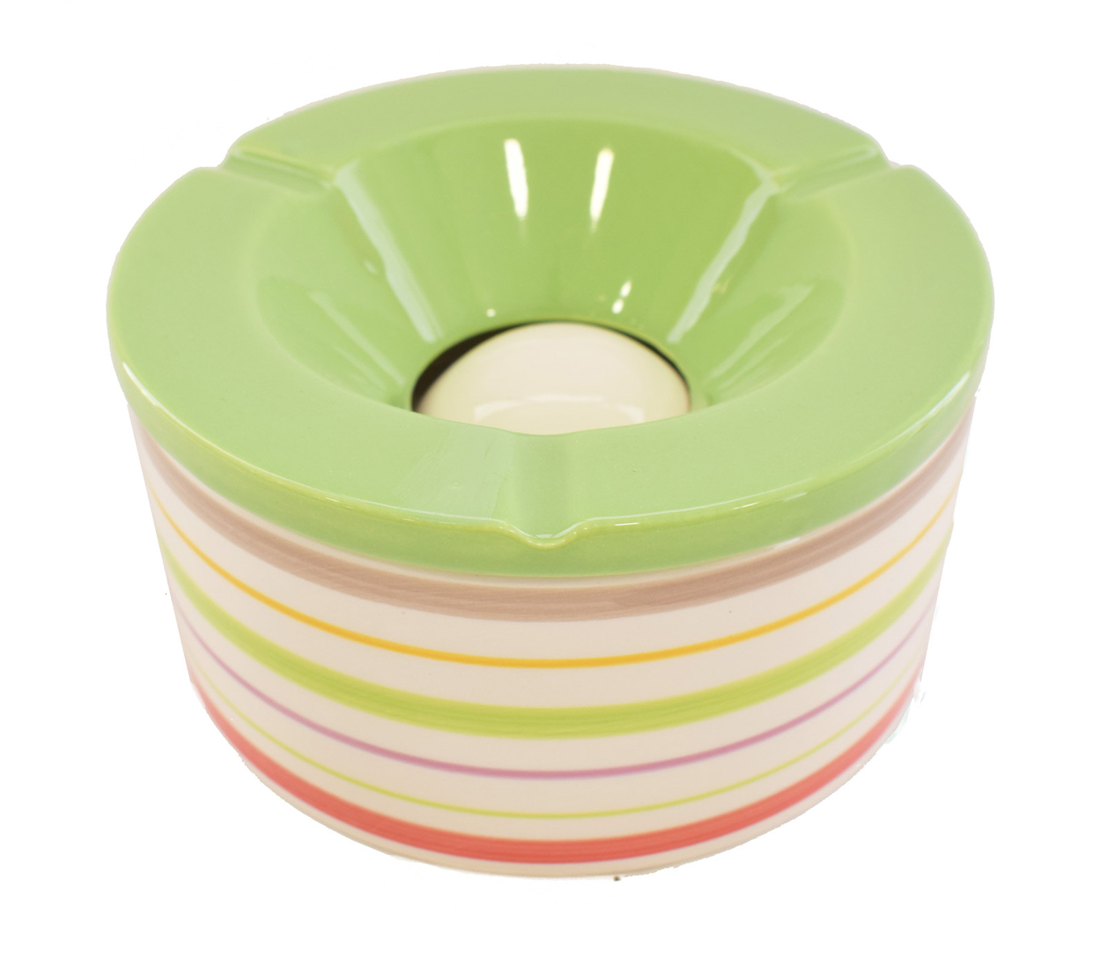 Σταχτοδοχείο Stoneware 14cm Πράσινο Marva Home