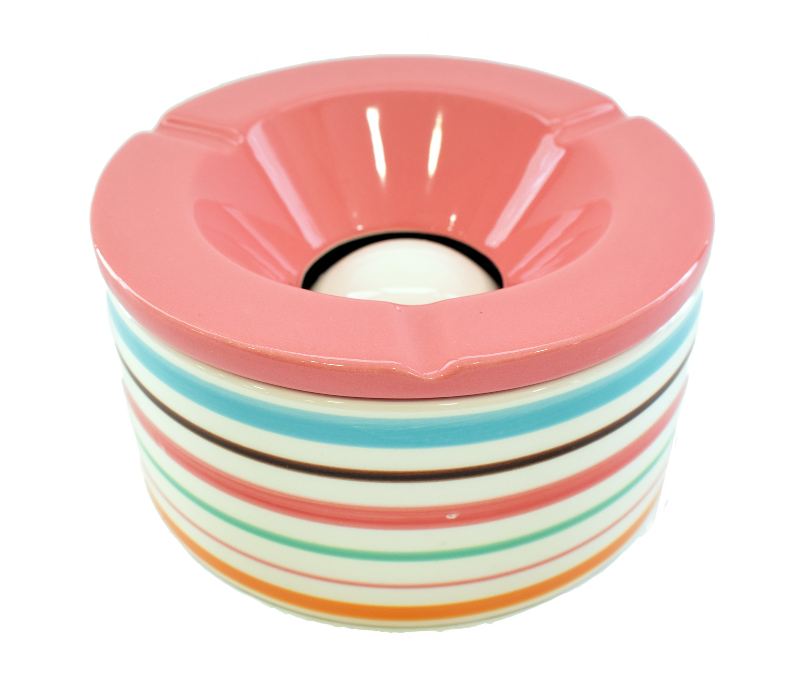 Σταχτοδοχείο Stoneware 14cm Ροζ Marva Home