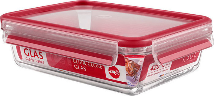 Δοχείο Τροφίμων Tefal Clip & Close Γυάλινο 1,3lt