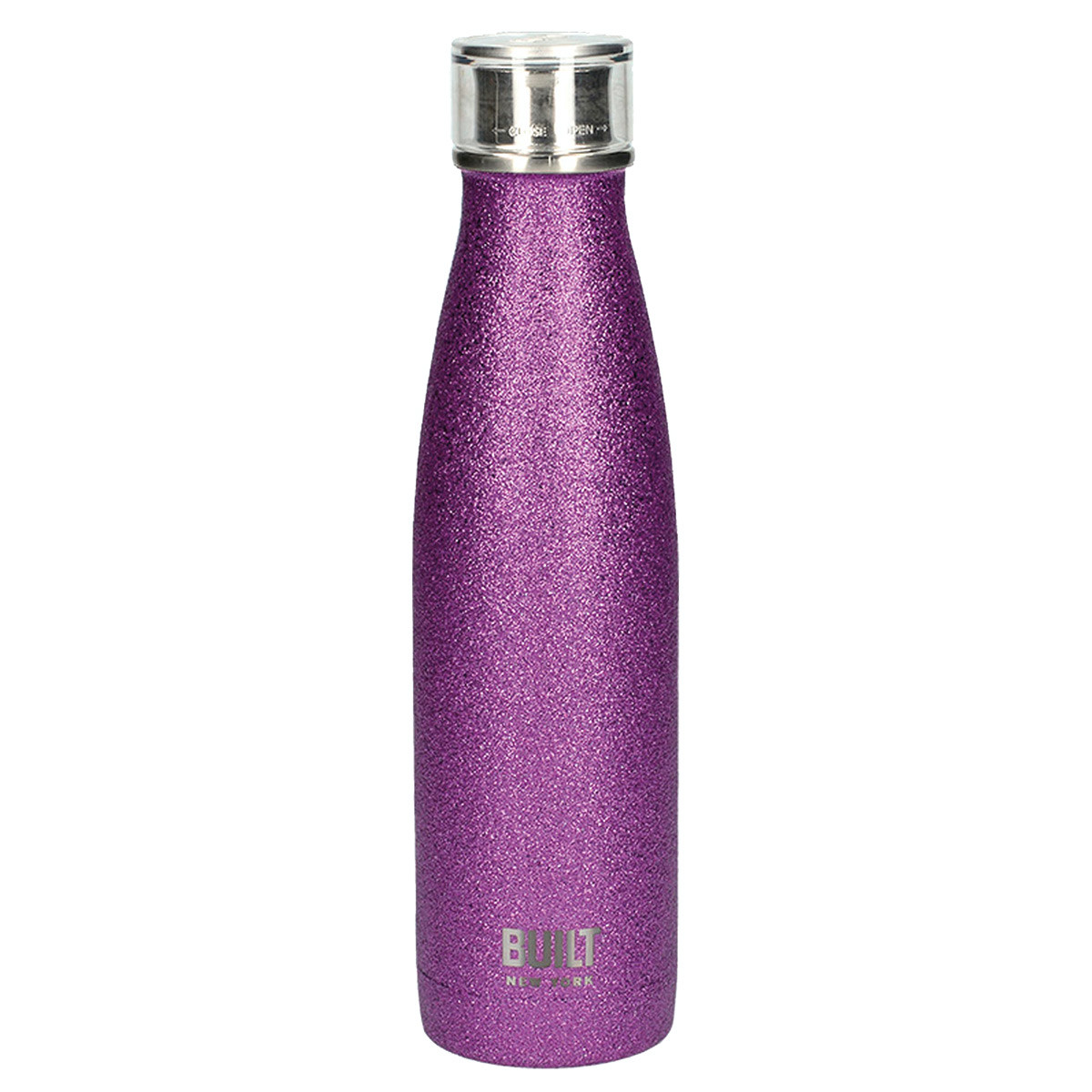 Παγούρι-Θερμός Ανοξείδωτο BuiltPurple Gliter 500ml Kitchencraft