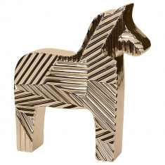 Διακοσμητικό Άλογο Κεραμικό Petit Gold 15cm Andrea Fontebasso