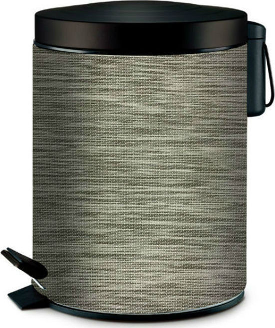 Πεντάλ Μεταλλικό Στρογγυλό 5lit. Exlusive Silver Marva Home