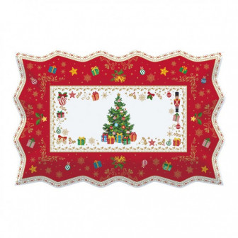 Πιατέλα Πορσελάνη Ορθογώνια Ornaments 35cm Πιατέλα Πορσελάνη Ορθογώνια Ornaments 35cm