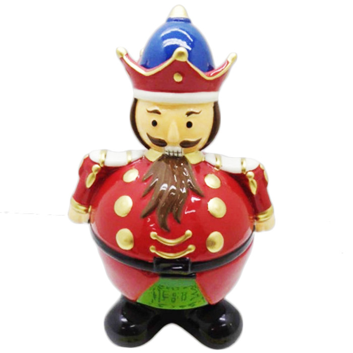 Μπισκοτιέρα Χριστουγεννιάτικη Κεραμική Nutcracker 33cm
