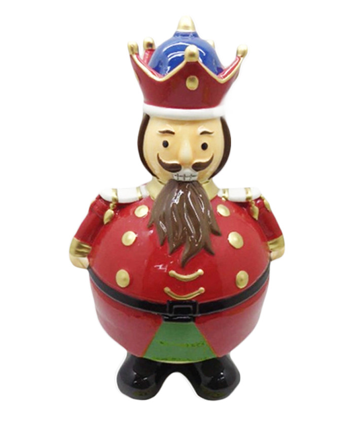Μπισκοτιέρα Χριστουγεννιάτικη Κεραμική Nutcracker 22cm