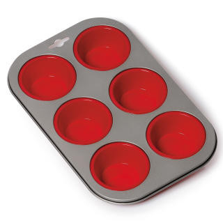 Φόρμα Σιλικόνης Muffin 6 θέσεων Kaiser