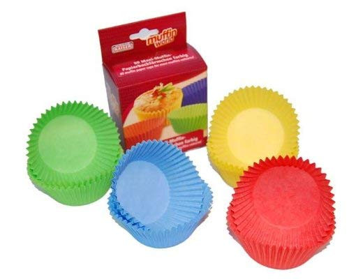 Χάρτινες Θήκες Για Cup Cake 8,5cm Χρωματιστές 80τμχ. Kaiser