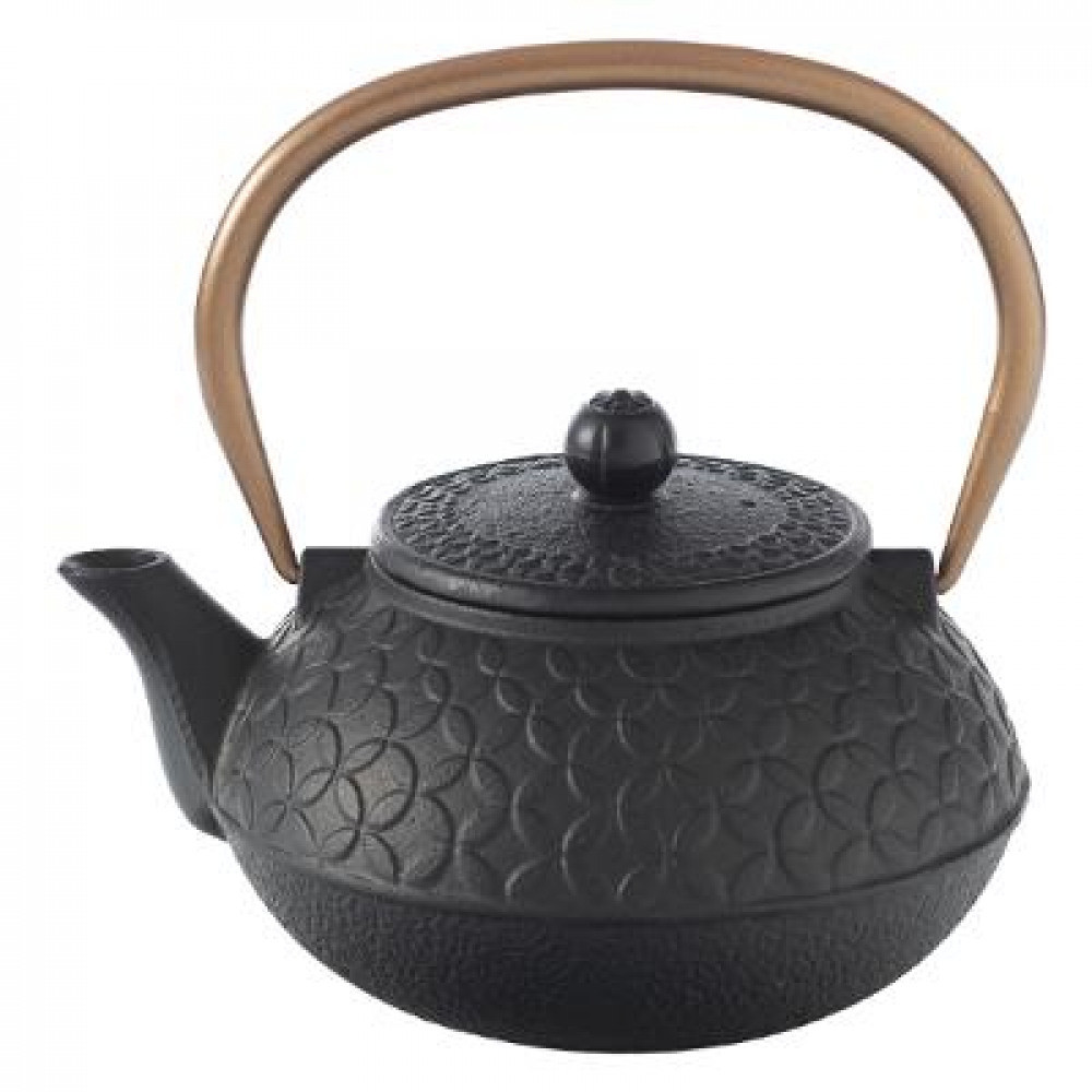Τσαγιέρα Από Μαντέμι Theiere Flower Black 1lt. Secret Gourmet