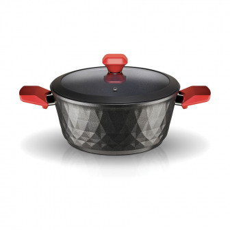Κατσαρόλα Αντικολλητική Red Diamond 24cm Pyramis Κατσαρόλα Αντικολλητική Red Diamond 24cm Pyramis