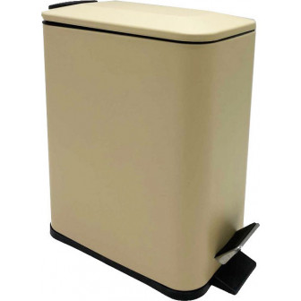 Πεντάλ Ορθογώνιο Μεταλλικό Beige 5lt. Πεντάλ Ορθογώνιο Μεταλλικό Beige 5lt.