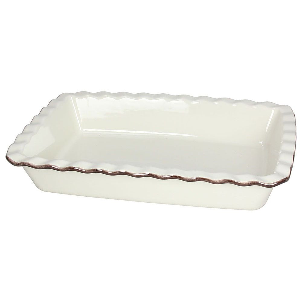 Ταψί Πυρίμαχο Ορθογώνιο Country Cook 33cm Cream Tognana