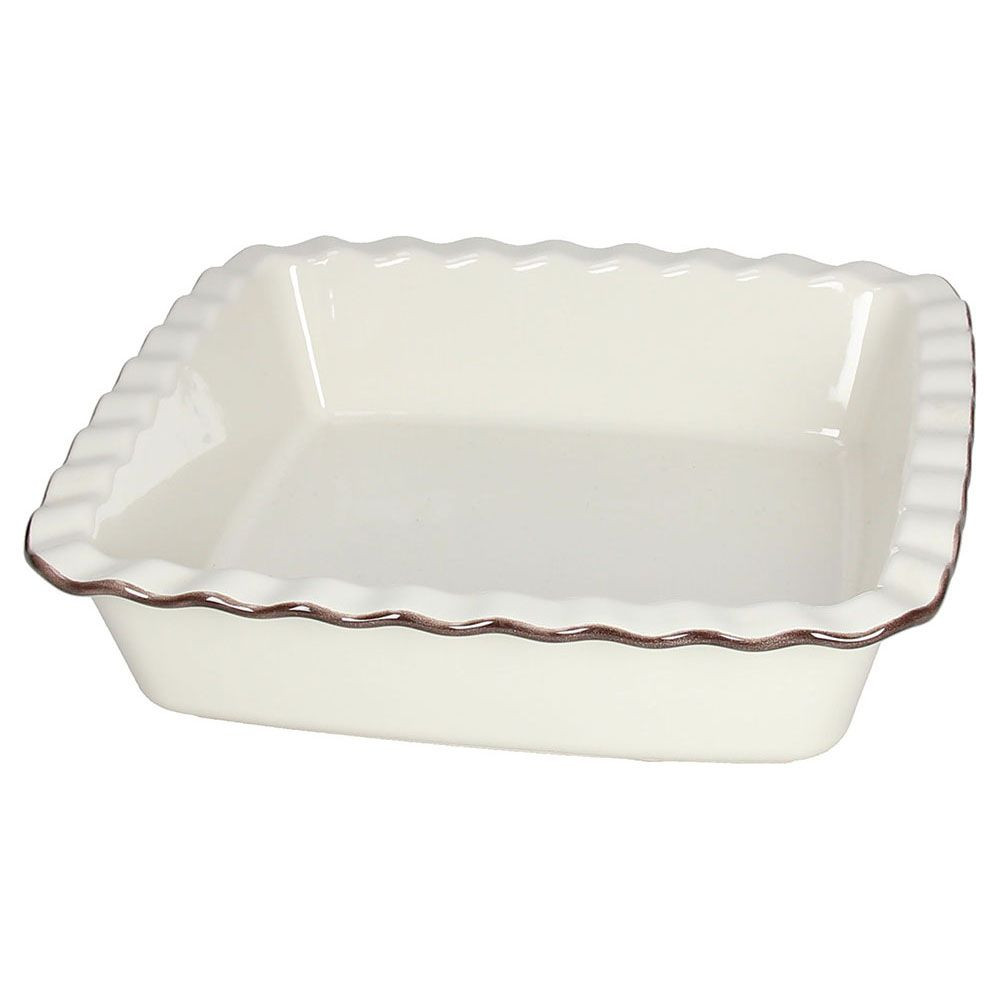 Ταψί Πυρίμαχο Τετράγωνο Country Cook 25cm Cream Tognana