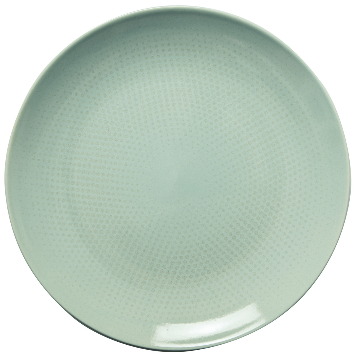 Πιάτο Ρηχό 27cm Κεραμικό Tirquοise Dots Happy Ware Alfa