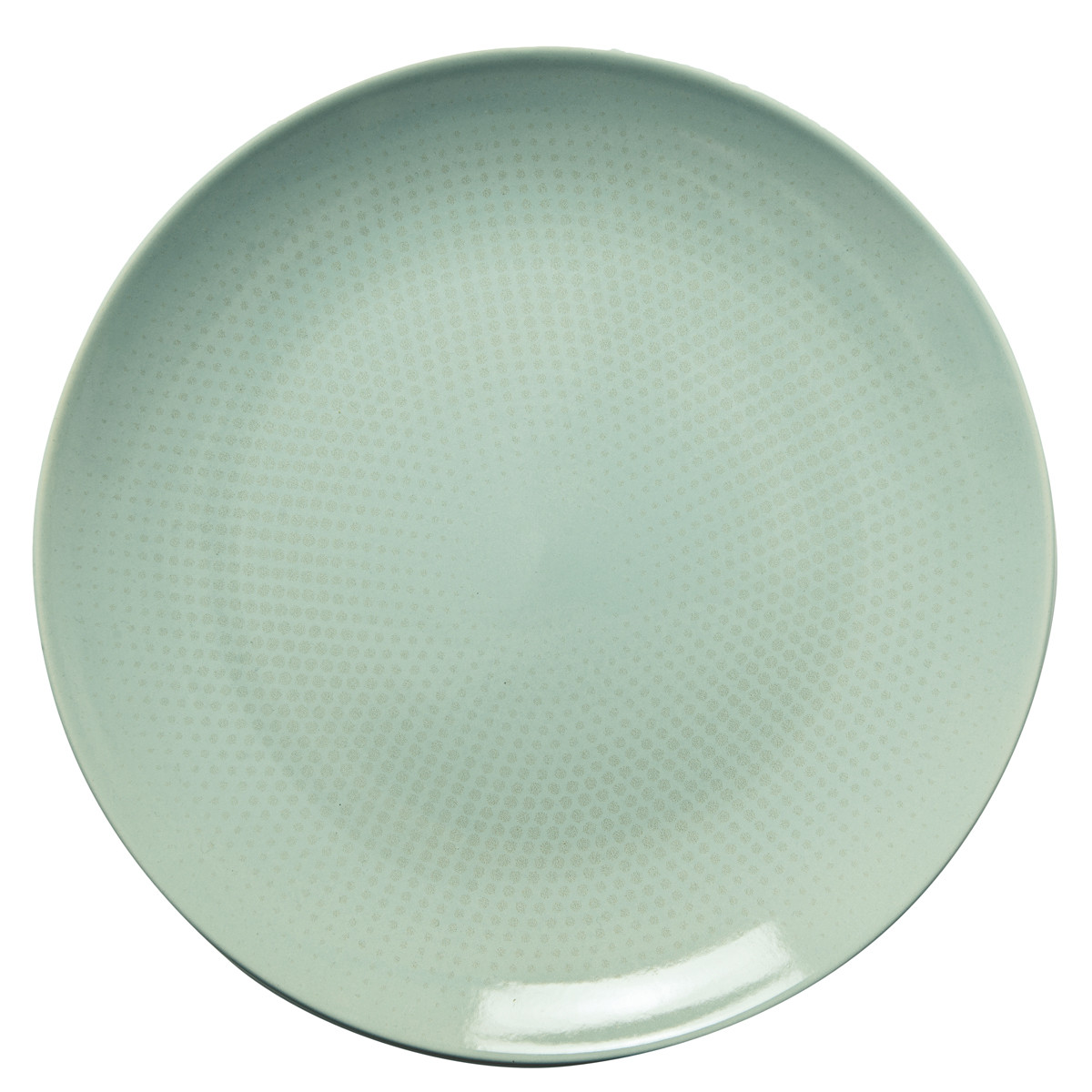 Πιάτο Ρηχό 21cm Κεραμικό Tirquοise Dots Happy Ware Alfa