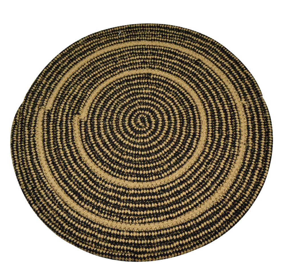 Σουπλά Ψάθινο Στρογγυλό black 40cm