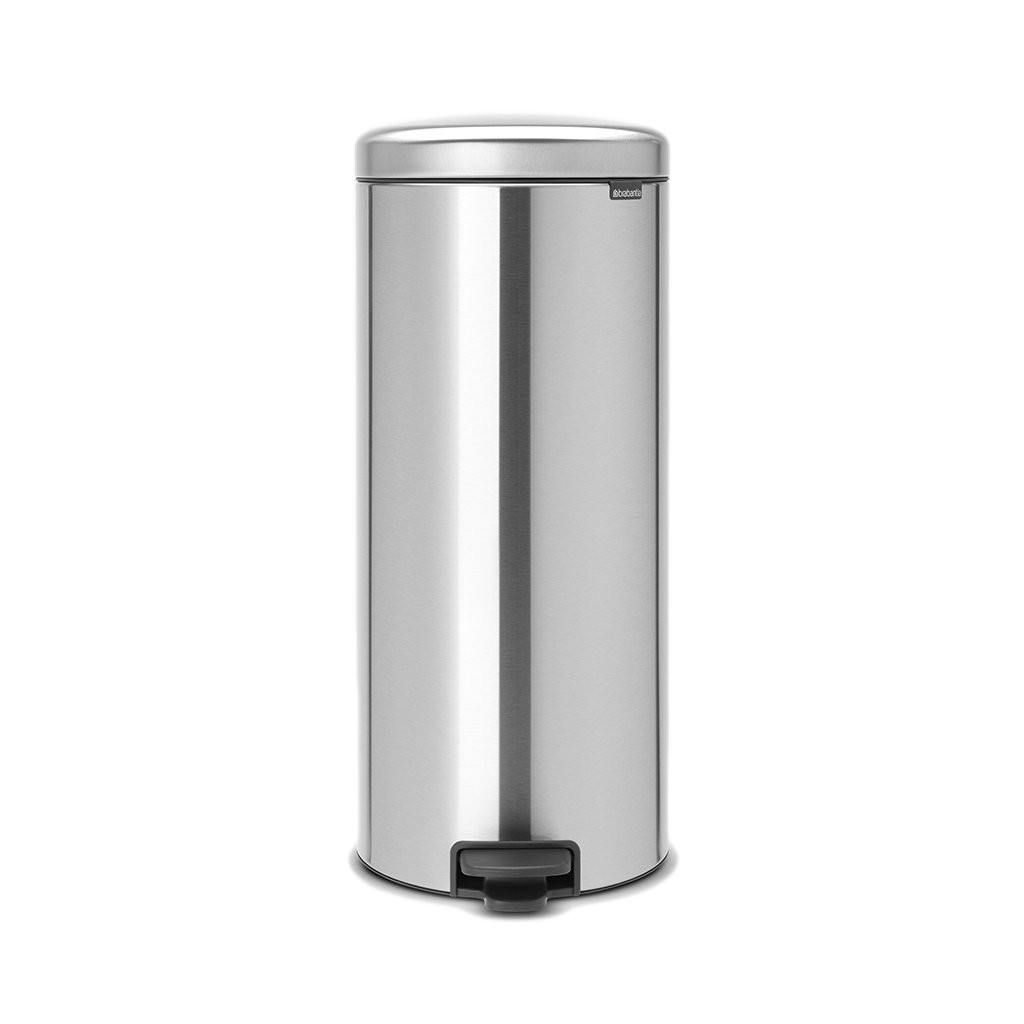 Brabantia Κάδος Απορριμμάτων Ανοξείδωτος Στρογγυλός New Icon Mat 30lt