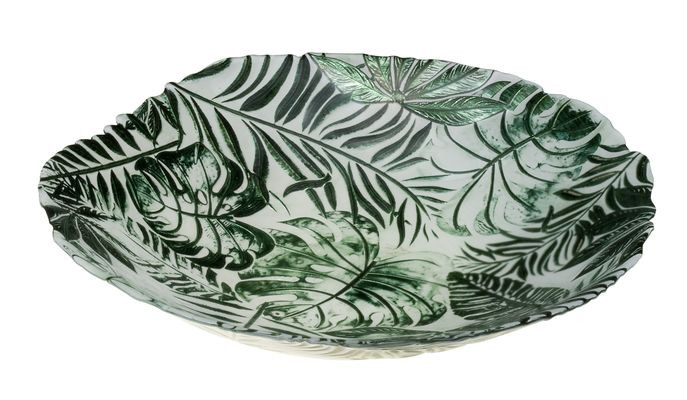Πιατέλα Γυάλινη Στρογγυλή Jungle 32cm