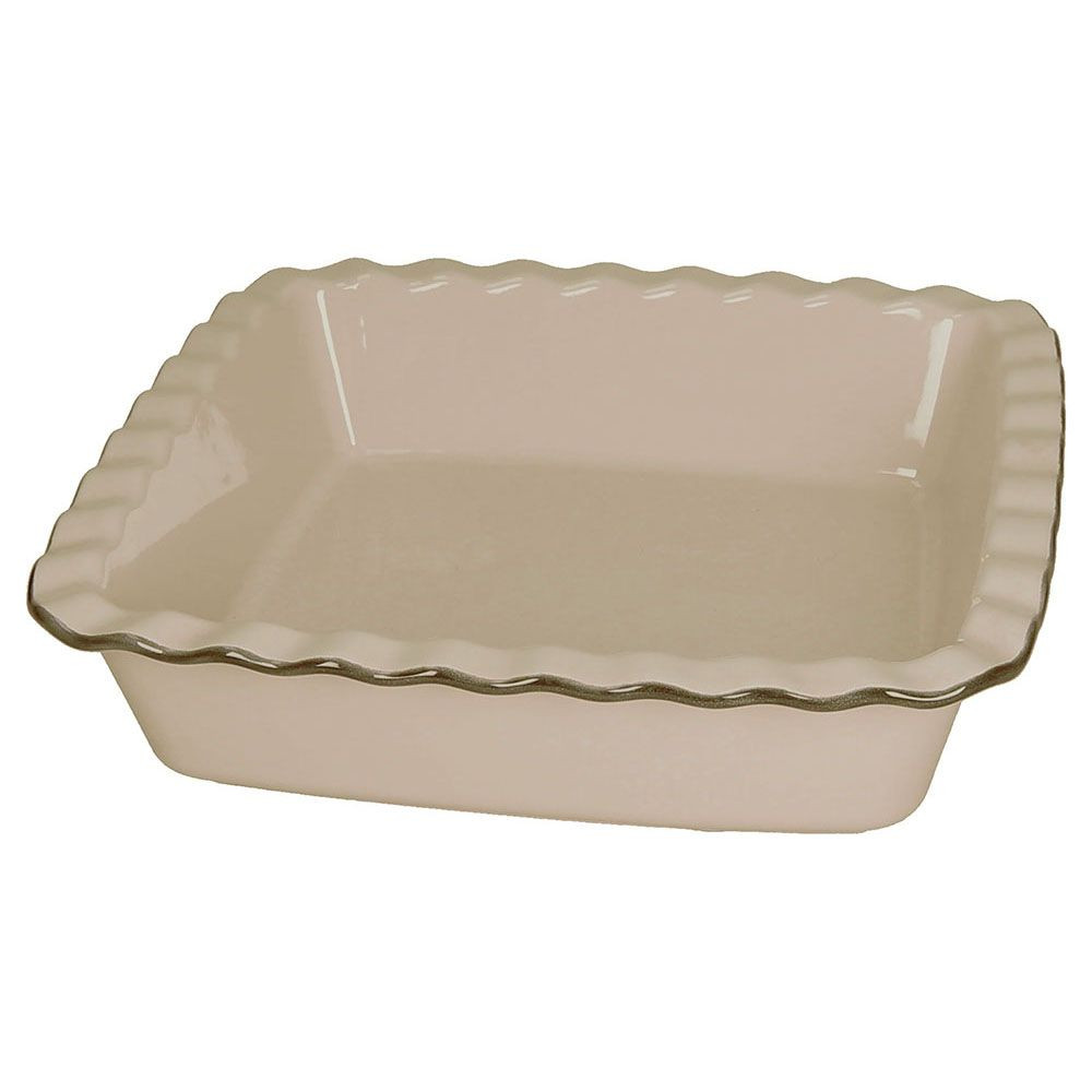 Ταψί Πυρίμαχο Τετράγωνο Country Cook 25cm Beige Tognana
