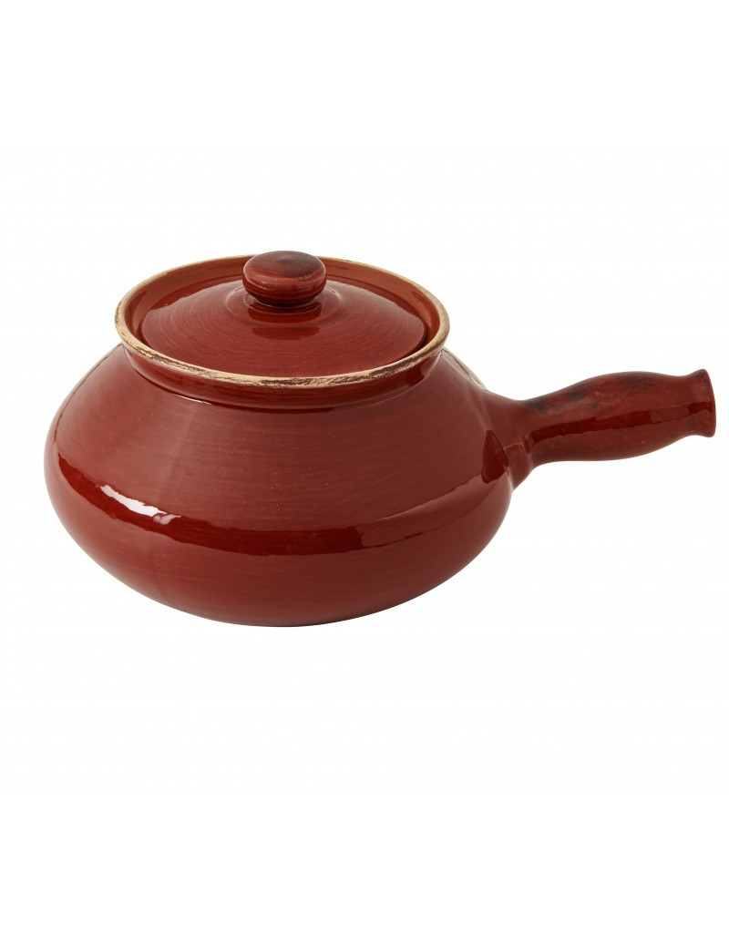 Γάστρα Πυρίμαχη Στρογγυλή Με Λαβή 15cm Brown Le Primizie Brandani