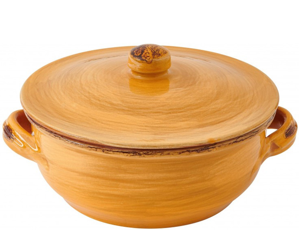 Γάστρα Πυρίμαχη Στρογγυλή 24cm Yellow Le Primizie Brandani