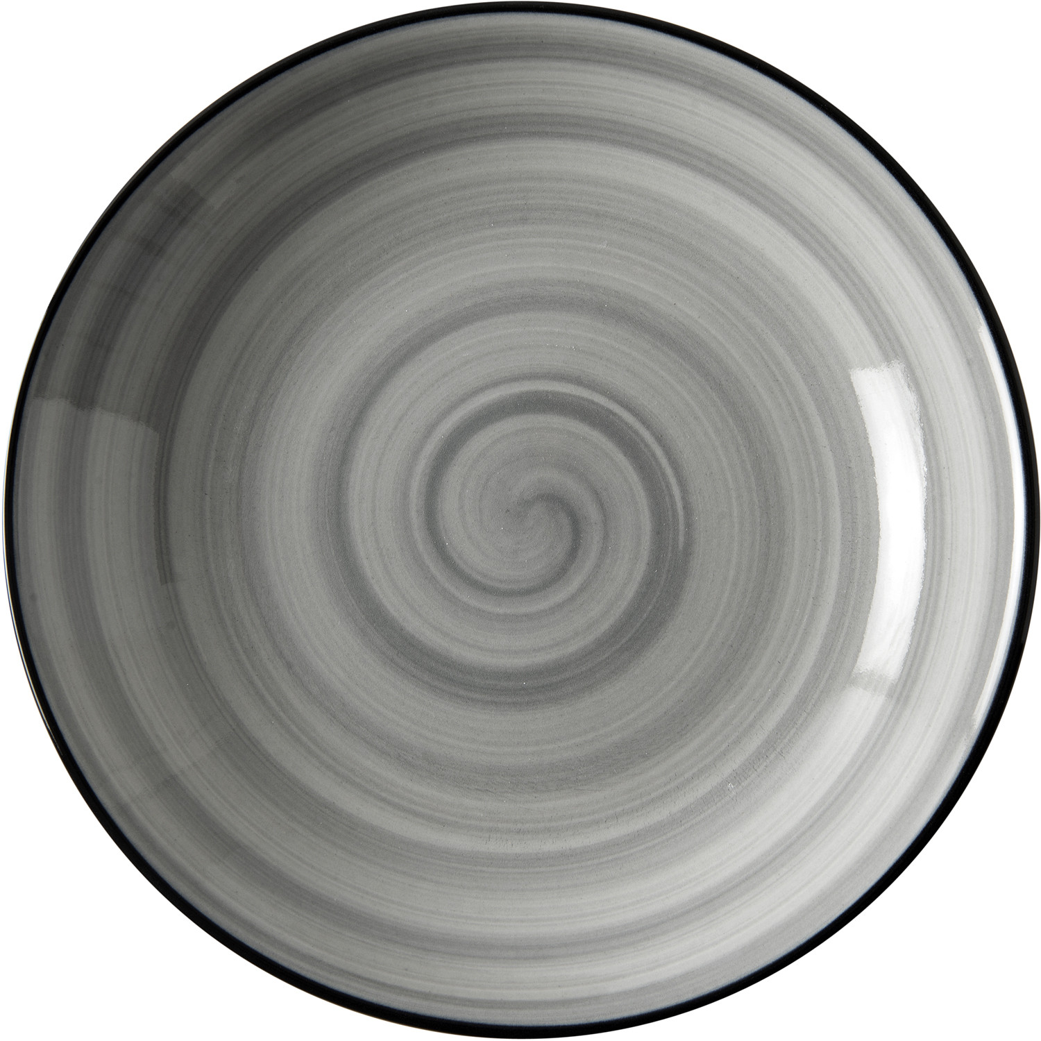 Porline Πιάτο Βαθύ Πορσελάνης Grey 21cm