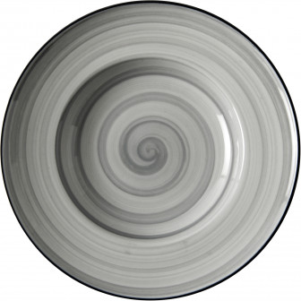 Πιάτο Σπαγγετι Πορσελάνης Porline Grey 26cm Porline Porselen