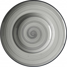Πιάτο Σπαγγετι Πορσελάνης Porline Grey 26cm Porline Porselen